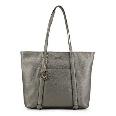 Image of Armani Jeans Women Shopping HandBag Grey Genuine Designer