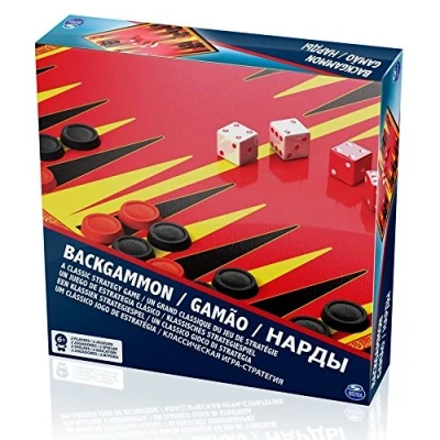 Image of Spinmaster 6033189 Value Backgammon Board Game
