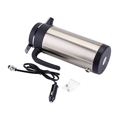 Image of Portable 850ml 24V Travel Car Electric Kettle Water Heater Fast Boiling with Cigarette Lighter Socket, Fuse for Tea Coffee Drinking