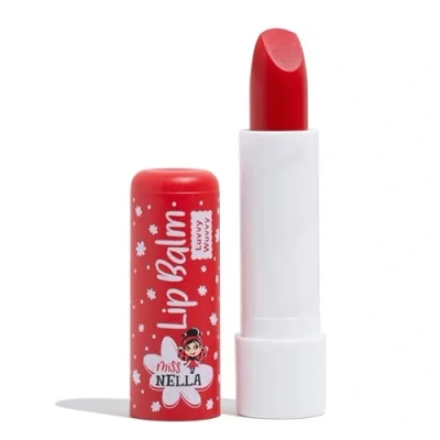 Image of Miss Nella LUVVY WUVVY, red Hypoallergenic children Lip Balm, Non Toxic Make Up for kids, perfect those with sensitive skin.