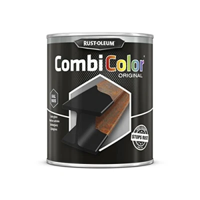 Image of RUST OLEUM 7375.0.75 Combicolor Original, Superior Metal Protection, Direct To Rust, Satin black RAL 9005