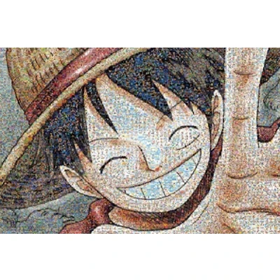 Image of Jigsaw Puzzle One Piece Mosaic Art Luffy 1000 (1000 583)