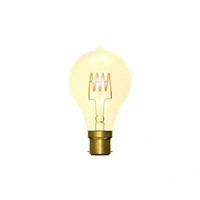 Image of Vintage Soft Coil Horizontal GLS Dimmable LED Filament Bulb 4W B22 Bell Lighting