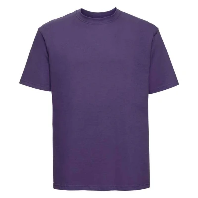 Image of Russell Athletic Mens Ringspun Cotton Classic T Shirt (Purple) Size X Large