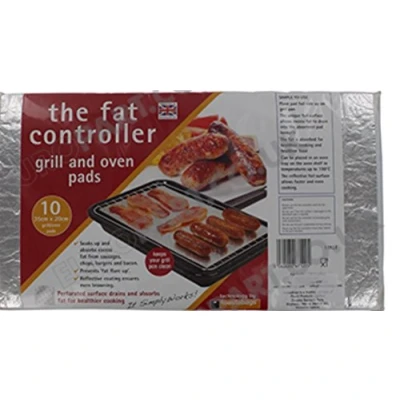 Image of The Fat Controller Grill Pan &amp; Oven Protective Grease Absorbant Tray Pads (Pack of 10, 35cm x 20cm)