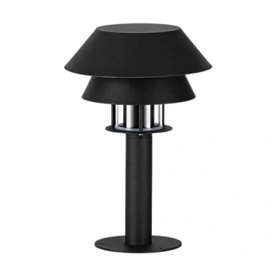 Image of EGLO Chiappera pillar light with a double lampshade