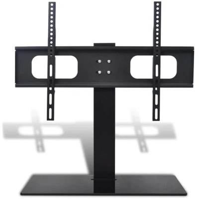 Image of vidaXL Pedestal TV Stand for 37 55 Inch Screen Max VESA 600x400 mm 40kg