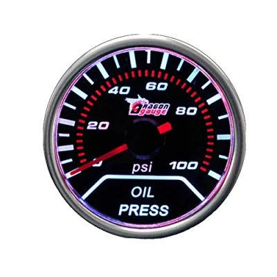 Image of Etopars Car Motor Universal Smoke Tint Len 2&quot; 52mm Oil Press Pressure Indicator Gauge Meter