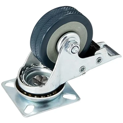Image of Fixman Braked Swivel Rubber Castor 50mm 50kg