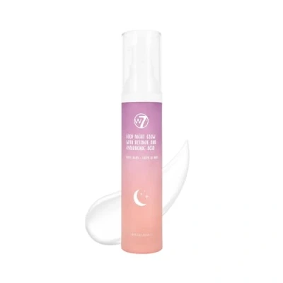 Image of W7 Good Night Glow Face Cream Hydrating &amp; Anti Ageing Hyaluronic Acid Retinol