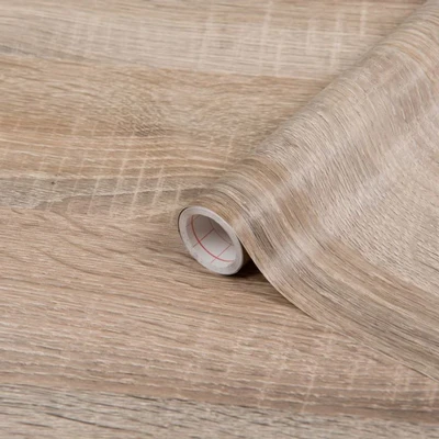Image of d c fix vinyl wrap Light sonoma oak wood effect 90 cm x 2,1 m sticky back plastic roll for furniture, kitchen &amp; cupboards contact paper sticker self adhesive film