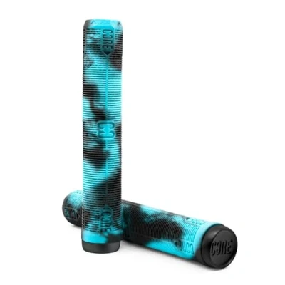 Image of CORE Skinny Boy Handlebar Grips for Bikes &amp; Scooters BMX Cycling Mountain Bike Soft Non Slip Longneck Bar Ends Included fits All Stunt MTB 170mm Arctic (Blue/Black)