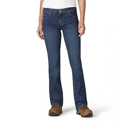 Image of Dickies Womens FD147 Denim Jeans, 14, Stonewashed Indigo Blue
