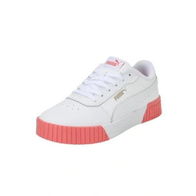 Image of Puma Women&#039;s Carina 2.0 Sneaker, White Hibiscus Flower Gold, 5 UK
