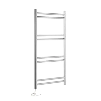 Image of Manissa Tirana Electric Stainless Steel Towel Rail 500x995mm Warmer Mirror Polished Finish