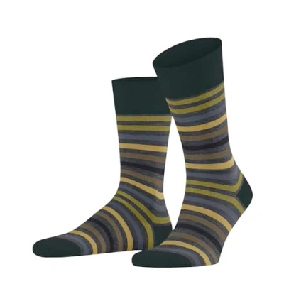 Image of Mens 1 Pair Falke Tinted Stripe Wool Socks Steel Melange 8.5 11