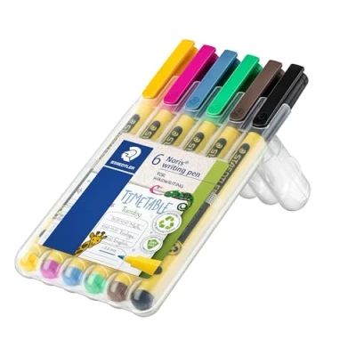 Image of STAEDTLER Noris Handwriting Pen 6 Assorted Colours Pack of 6, 307 SB6