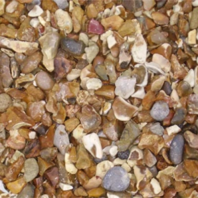 Image of Gold Gravel Decorative Stones Chippings Peacock Turfscape Gravels Aggregates for Driveway Paths Garden Maxi Bag 23KG