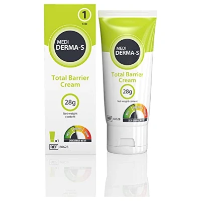 Image of Medi Derma S Total Barrier Cream Tube, 28g Moisturising and Waterproof Protection for Damaged Intact Skin
