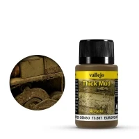 Image of Vallejo &quot;European Thick Mud&quot; Weathering Effect Bottle, Brown, 40 ml