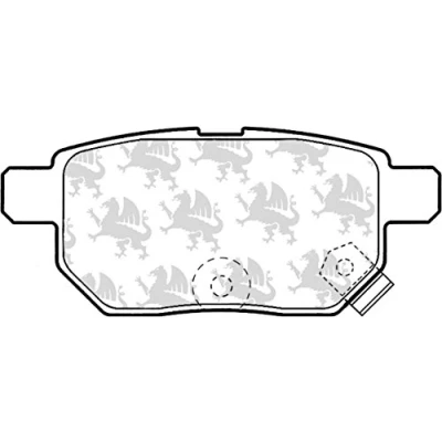Image of 0446647020, 0446647030, 446647020, 446647030, 446647040 Brake pad set QUINTON HAZELL BP1619 TOYOTA: Auris Hatchback, Yaris II Hatchback