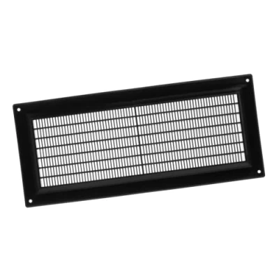 Image of 130x300mm / 5x12 inch Air Vent Cover Ventilation Grille with Flyscreen ABS Plastic Black
