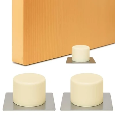 Image of BRINOX Adhesive Door Stop, See Description, Beige, 2.1 x 4.5 cm