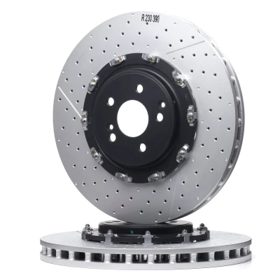 Image of 2304211212, A2304211212 Brake disc BREMBO TWO PIECE FLOATING DISCS LINE 09.9313.33 MERCEDES BENZ: C Class Coupe, CLS SL Convertible