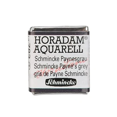 Image of Schmincke HORADAM® AQUARELL Finest Artists&#039; Watercolour Paints, 783 Paynes Grey, 14 044, 1/2 pan