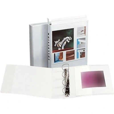 Image of ESSELTE 394754000 Display Folder Polypropylene (3 Pockets) with Rings 4 50 D for Maxi White