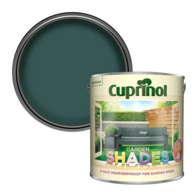 Image of Cuprinol Garden Shades Exterior Woodcare, Sage, 2.5 Litres