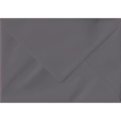 Image of Pack of 50 Dark Grey 162mm x 229mm Gummed 135gsm Luxury C5 (to fit A5) Coloured Envelopes. GF Smith Colorplan Paper.
