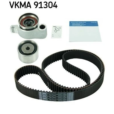 Image of 1350362030, 1350520030, 1356809080, 1356820020, 1356829025 Timing belt kit SKF VKMA 91304 211 with rounded tooth profile LEXUS: RX II