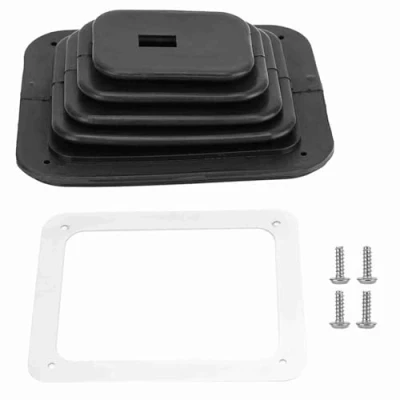 Image of Qiilu Gear Shift Gaiter Cover,Car Boot Hand Brake Rubber Dust Cover Replacement for GM350 Hurst, B&amp;M, ETC. Automatic or Manual Shifters (Transmission)