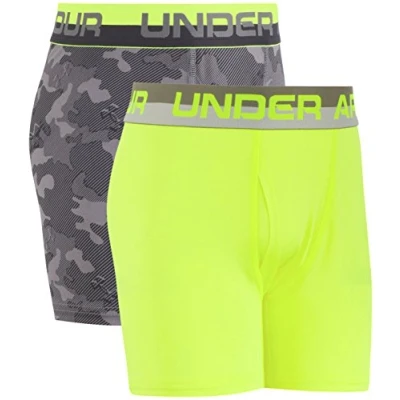 Image of Under Armour boys2 Pack Performance Boxer Briefs Multi Large
