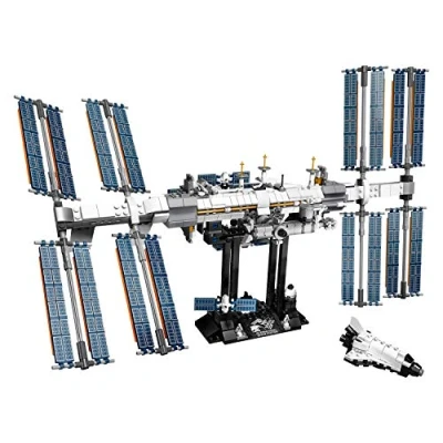 Image of LEGO Ideas International Space Station 21321 Building Kit, Adult Set for Display, Makes a Great Birthday Present (864 Pieces)
