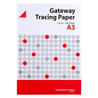 Image of Gateway Natural Tracing Paper Pad A3 63gsm 100 Sheets