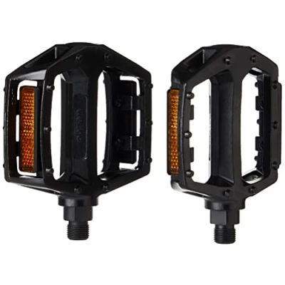 Image of Wellgo LU 313 Ball Bearing Aluminium Mountain BMX Pedal with Reflector Black