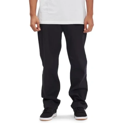 Image of DC Shoes Worker Relaxed Trousers, Men&#039;s, Size: 28x32, Kvj0 black