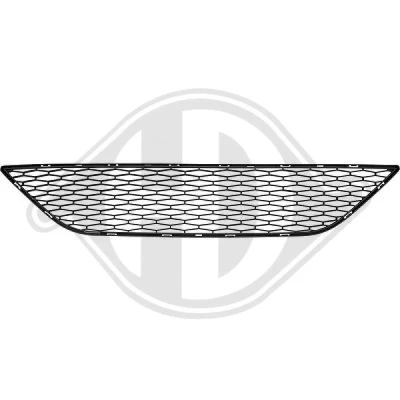 Image of 6J0853667, 6J08536679B9, 6J0853667B9B9 Bumper Grill DIEDERICHS 7426045 Centre SEAT: Ibiza 4 Sportcoupe, 4, ST