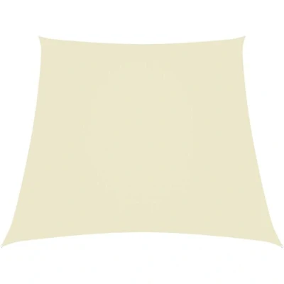 Image of vidaXL Sunshade Sail Oxford Fabric Trapezium 2/4x3 m Cream