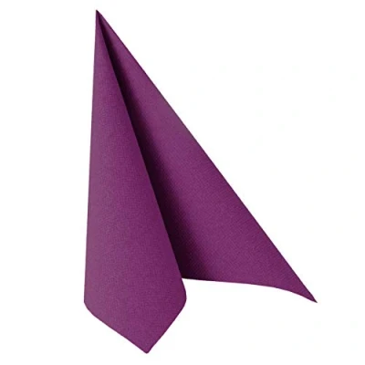 Image of Papstar Royal Collection 10820 Serviettes 1/4 Fold 40 x cm Purple Pack of 50