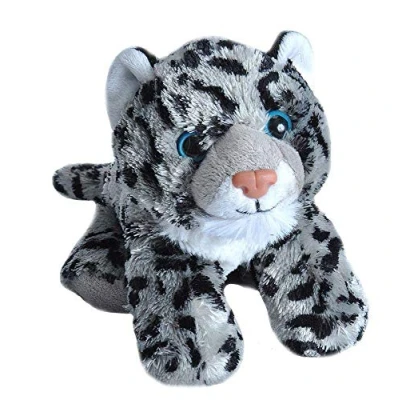 Image of Wild Republic Snow Leopard Plush, Stuffed Animal, Plush Toy, Gifts for Kids, Hug’Ems 7 Inches