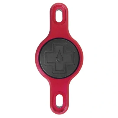 Image of Muc Off Secure Bicycle AirTag Holder, Red Air Tag Holder for Bike with Security Screws Anti Theft Protection Mount Compatible Apple