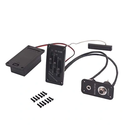 Image of Alnicov Electric Violin Pickup Piezo Preamp Accessory With Active Tone System