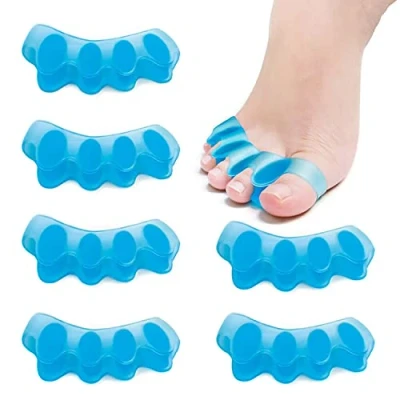 Image of 6 Pcs Gel Toe Separators Spacers for Feet, Bunion Corrector Women &amp; Men, Hammer Straightener, Overlapping Toes, Claw Toes