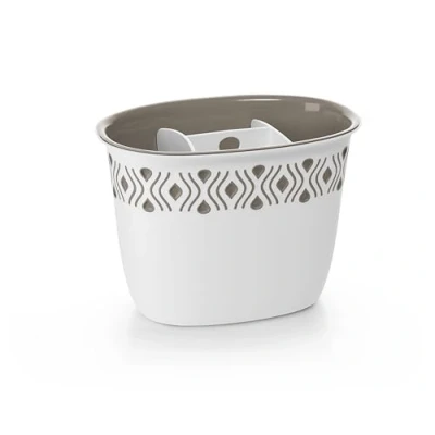 Image of Stefanplast, 100% Extra Quality Cutlery Drainer for Food, Made in Italy, Taupe, 19.5 x 13.5 cm Tosca, Resin