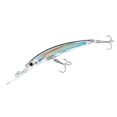 Image of Yo Zuri Crystal 3D Minnow Deep Diver Lure, Silver Black, 5 1/4 Inch