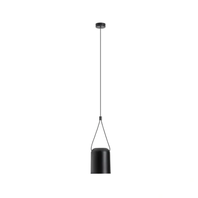 Image of Attic Decorative Hanging Ceiling Pendant Matt Black 1x E27 / 250cm