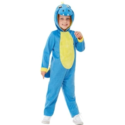 Image of Smiffys Toddler Dinosaur Costume Blue Age 1 2 years